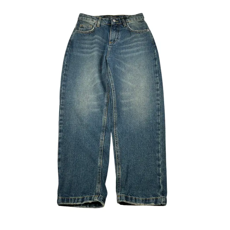 John Richmond Jeans tinta unita con Logo Blu per Bambina