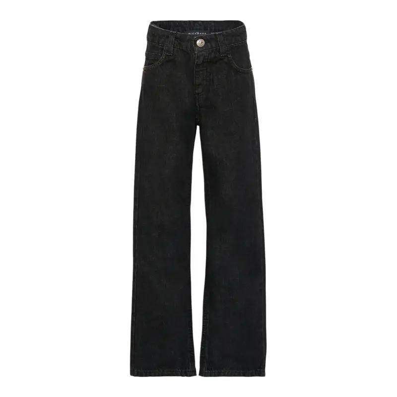 John Richmond Jeans tinta unita con Logo Nero per Bambino