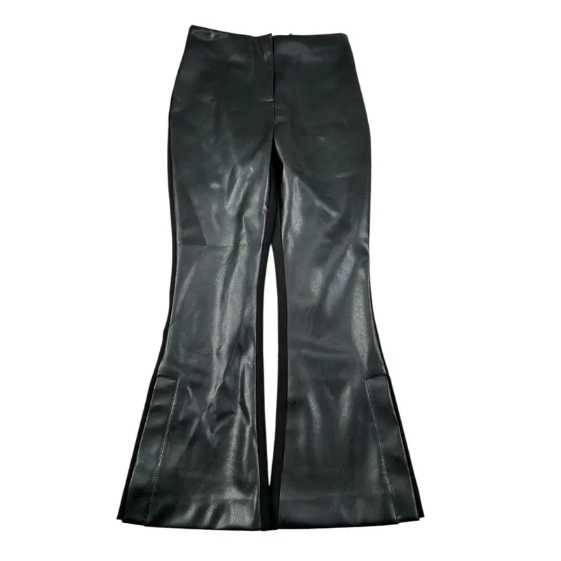 John Richmond Leggins Ecopelle tinta unita Modello A Zampa Nero per Bambina