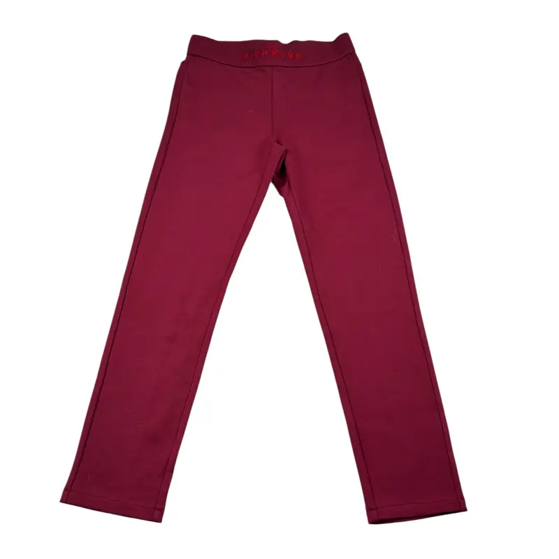 John Richmond Leggins tinta unita con Logo Bordeaux per Bambina