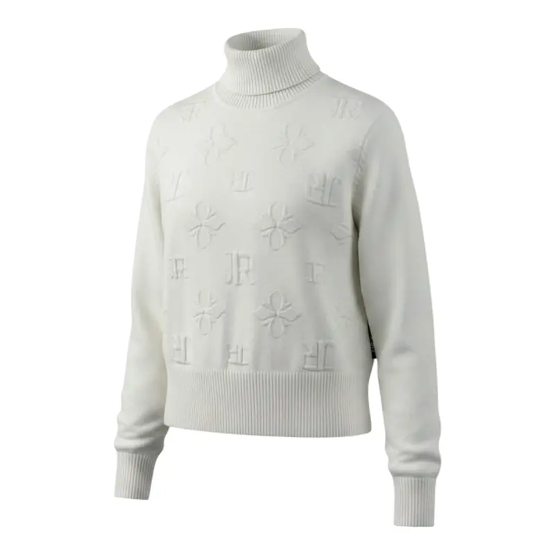 John Richmond Maglia tinta unita Collo Alto Bianco per Bambina