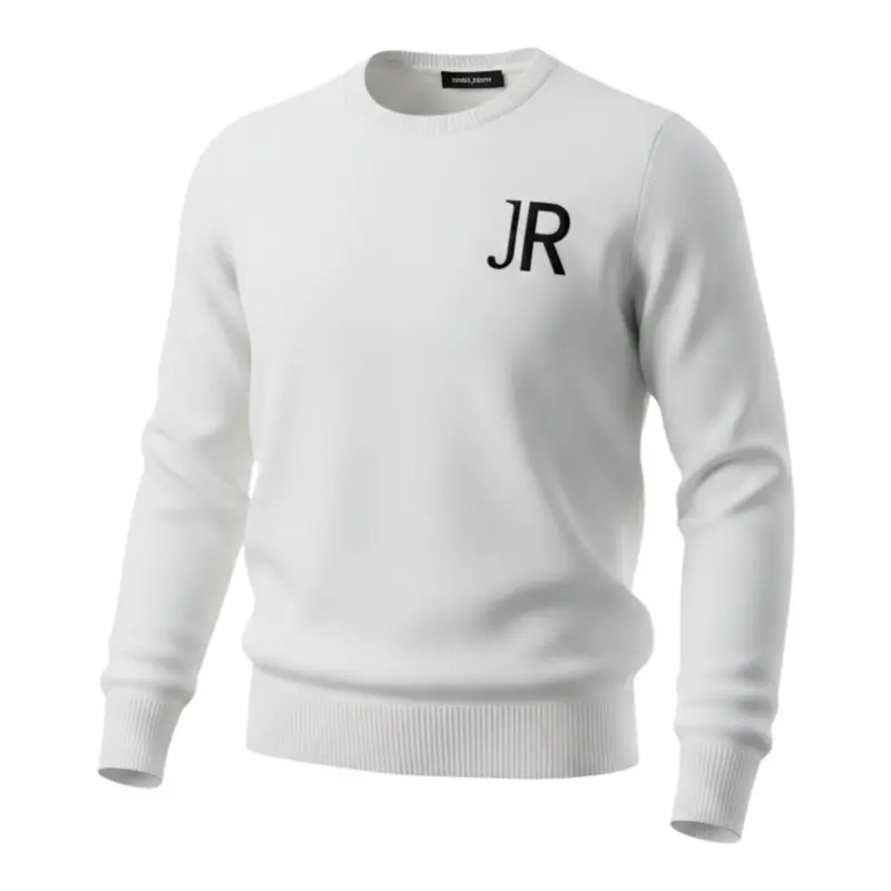 John Richmond Maglia tinta unita con Logo Bianco per Bambino