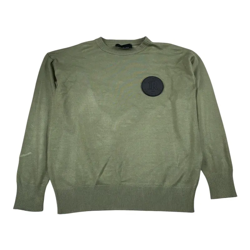 John Richmond Maglia tinta unita con Logo Verde per Bambino