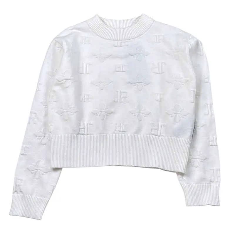 John Richmond Maglia tinta unita Logata Bianco per Bambina