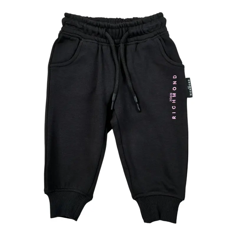 John Richmond Pantalone Modello Tuta tinta unita Nero per Neonata