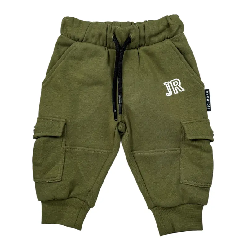 John Richmond Pantalone Modello Tuta tinta unita Verde per Neonato