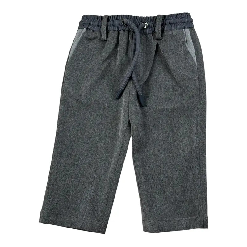 John Richmond Pantalone tinta unita con Elastico In Vita Grigio per Neonato