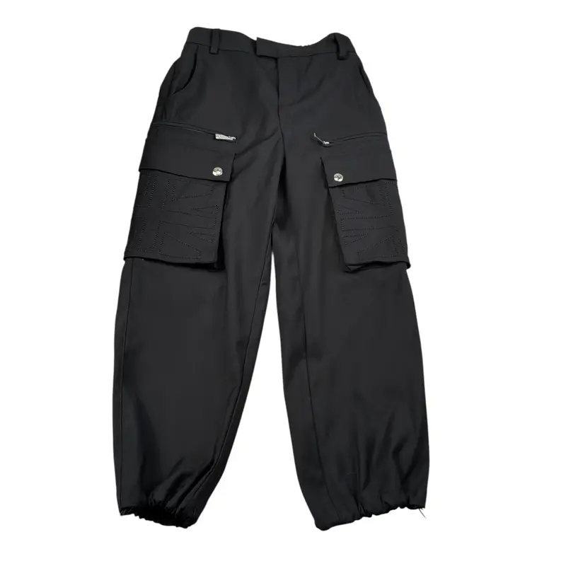 John Richmond Pantalone tinta unita con Elastico In Vita Nero per Bambino