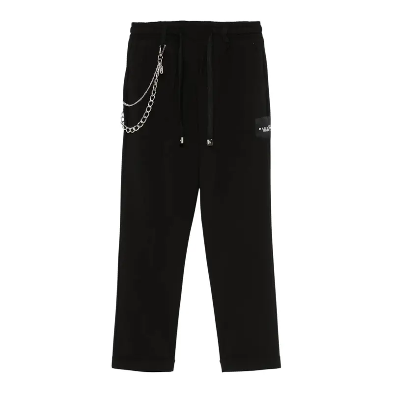 John Richmond Pantalone tinta unita con Elastico In Vita Nero per Bambino
