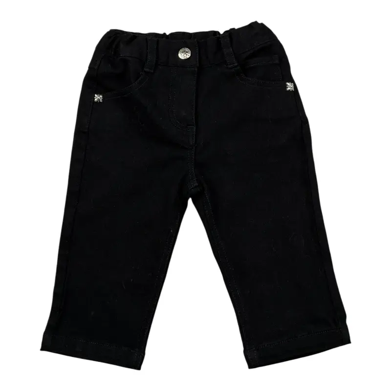 John Richmond Pantalone tinta unita con Elastico In Vita Nero per Neonata