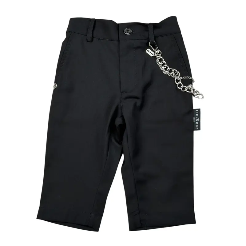 John Richmond Pantalone tinta unita con Elastico In Vita Nero per Neonato