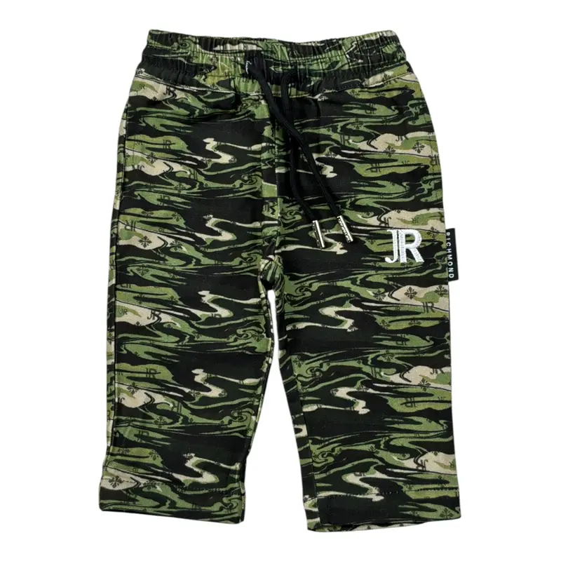 John Richmond Pantalone tinta unita con Fantasia Verde per Neonato