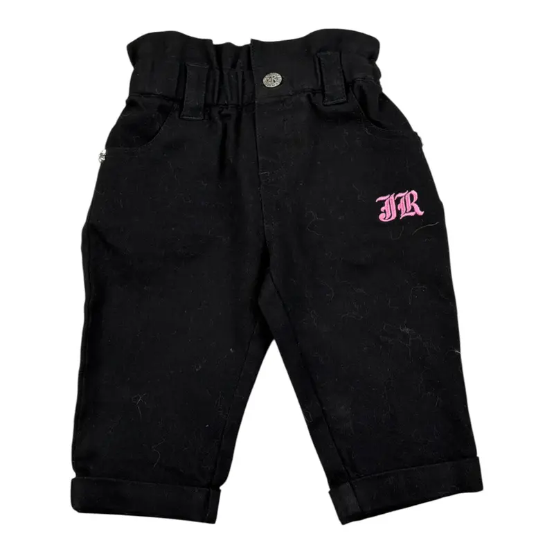 John Richmond Pantalone tinta unita con Stampa Nero per Neonata