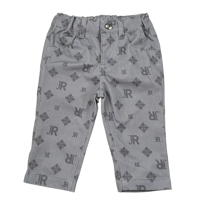 John Richmond Pantalone tinta unita Logato Grigio per Neonata