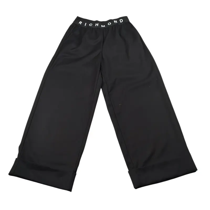 John Richmond Pantalone tinta unita Modello Palazzo Nero per Bambina