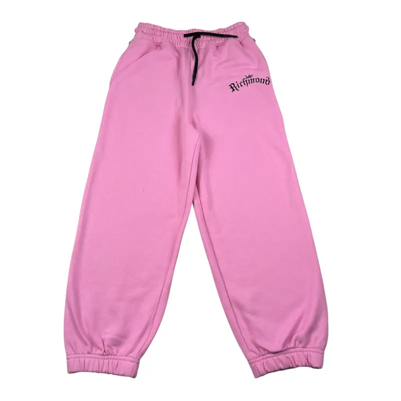 John Richmond Pantalone Tuta tinta unita con Logo Rosa per Bambina