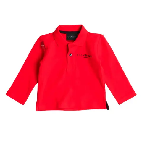 John Richmond Polo manica lunga narab rossa neonato bambino