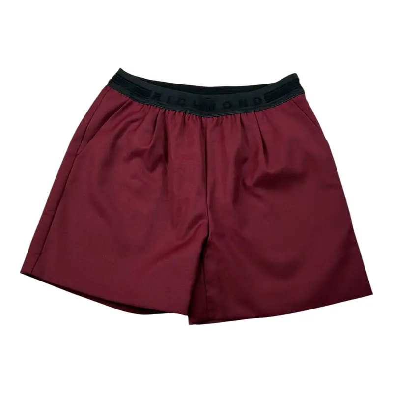 John Richmond Short tinta unita con Elastico In Vita Bordeaux per Bambina