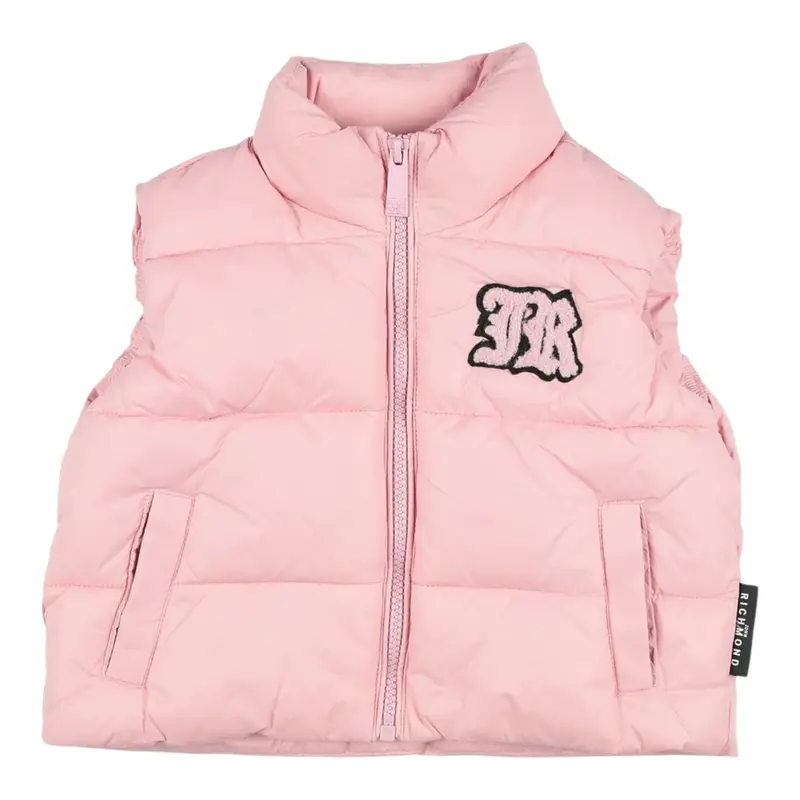 John Richmond Smanicato tinta unita con Logo Rosa per Bambina