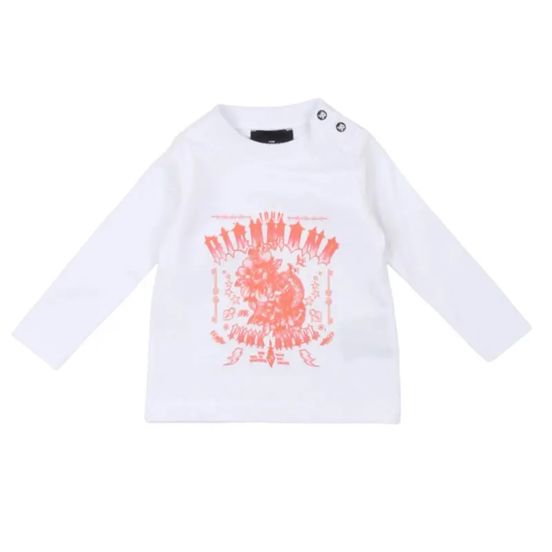 John Richmond T-Shirt blassa bianca neonato