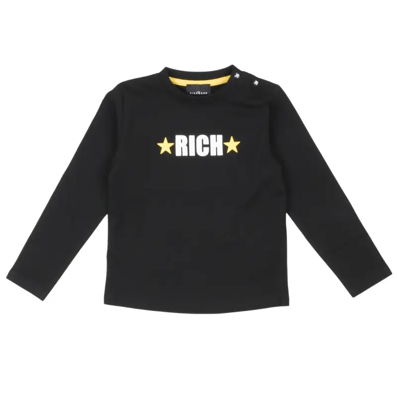 John Richmond T-Shirt Clarke nera neonato bambino