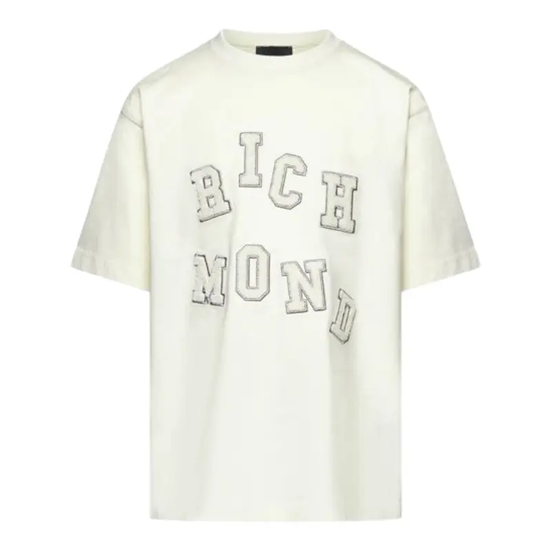 John Richmond T-Shirt tinta unita con Stampa Beige per Bambino