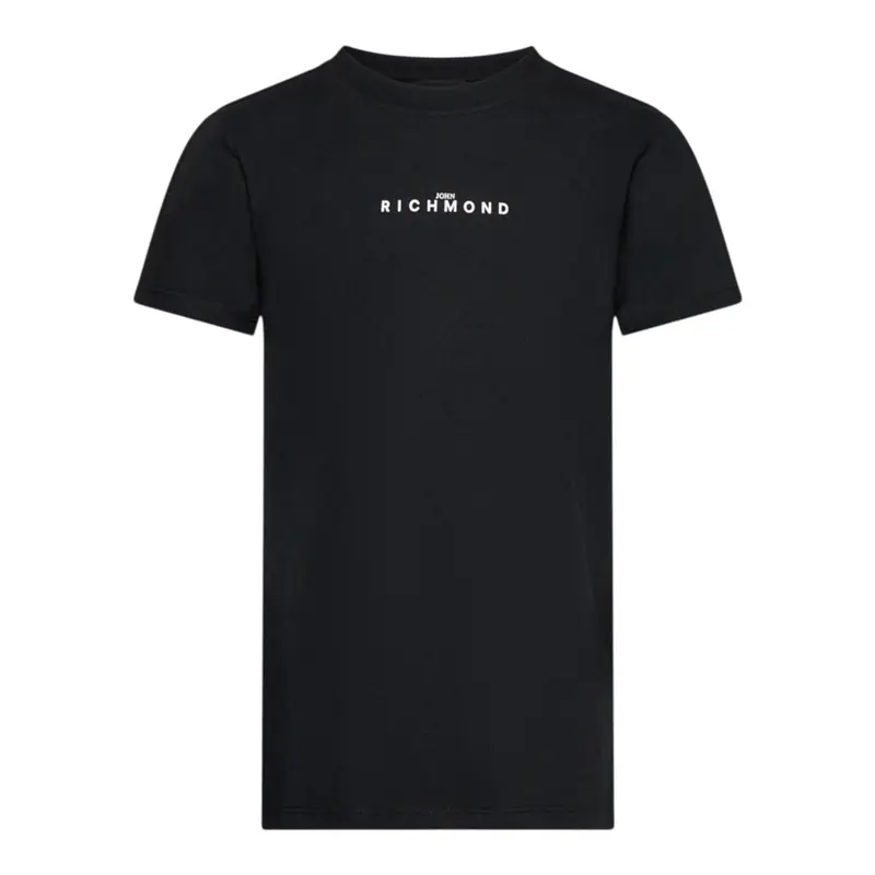 John Richmond T-Shirt tinta unita con Stampa Nero per Neonato