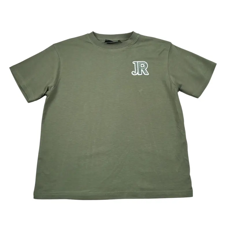 John Richmond T-Shirt tinta unita con Stampa Verde per Bambino