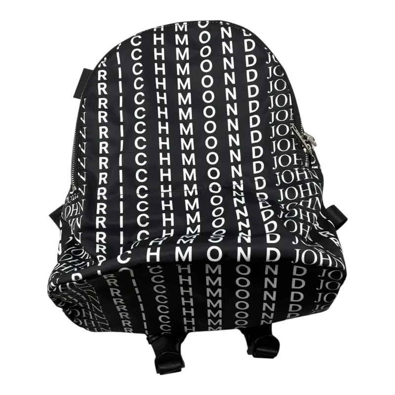John Richmond Zaino tinta unita con Stampe Nero per Bambino