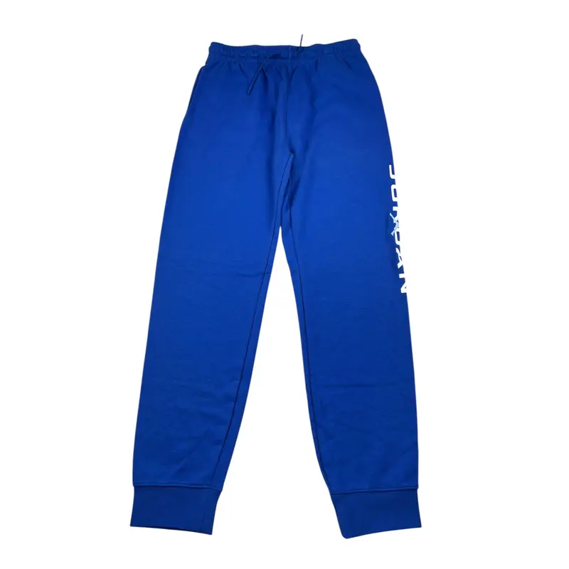 Jordan Pantalone Tuta tinta unita con Logo Blu per Bambino