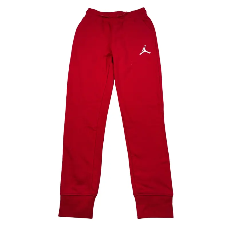 Jordan Pantalone Tuta tinta unita con Logo Rosso per Bambino