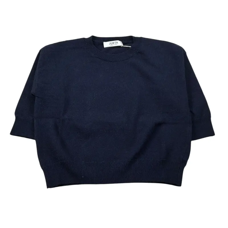 Jurta Maglia Girocollo tinta unita Blu per Bambino