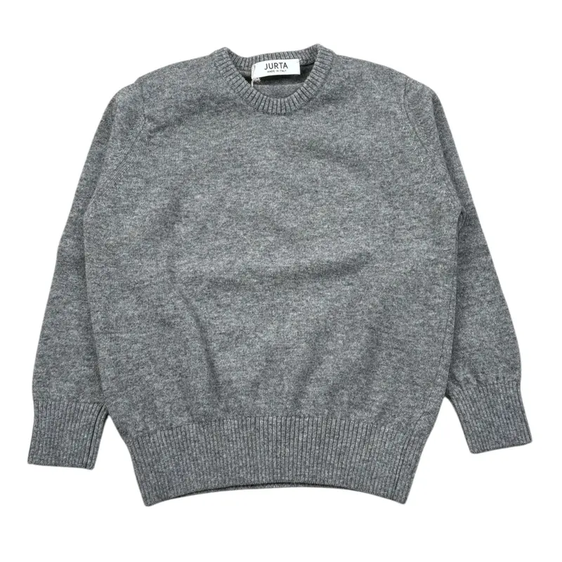 Jurta Maglia Girocollo tinta unita Grigio per Bambino