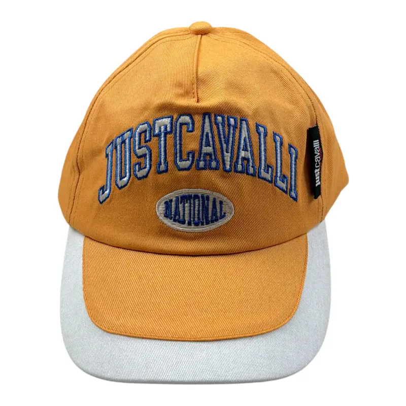 Just Cavalli Cappello Modello Berretto tinta unita con Stampa Giallo per Bambino