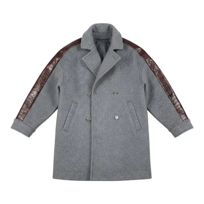Just Cavalli Cappotto tinta unita con Logo Grigio per Bambina