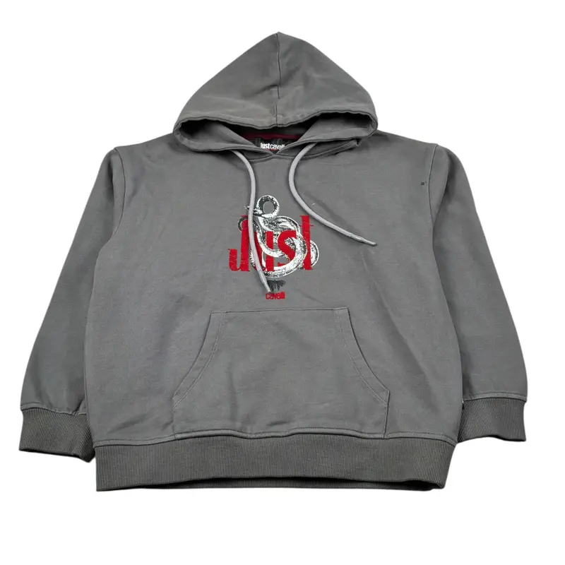 Just Cavalli Felpa Chiusa Conj Cappuccio tinta unita Grigio per Bambino