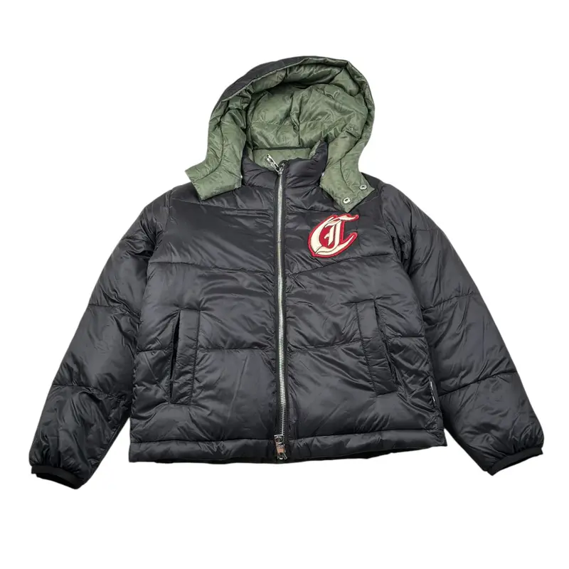Just Cavalli Giubbino Reversibile Bicolore Nero/Verde per Bambino