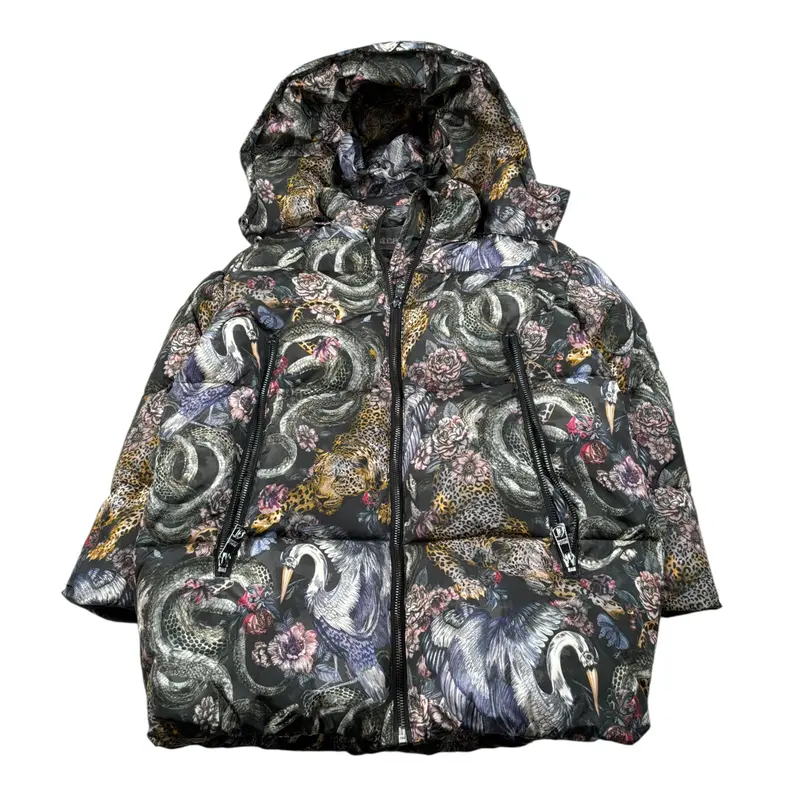 Just Cavalli Giubbino Stampa Fantaisa con Cappuccio Multicolor per Bambina