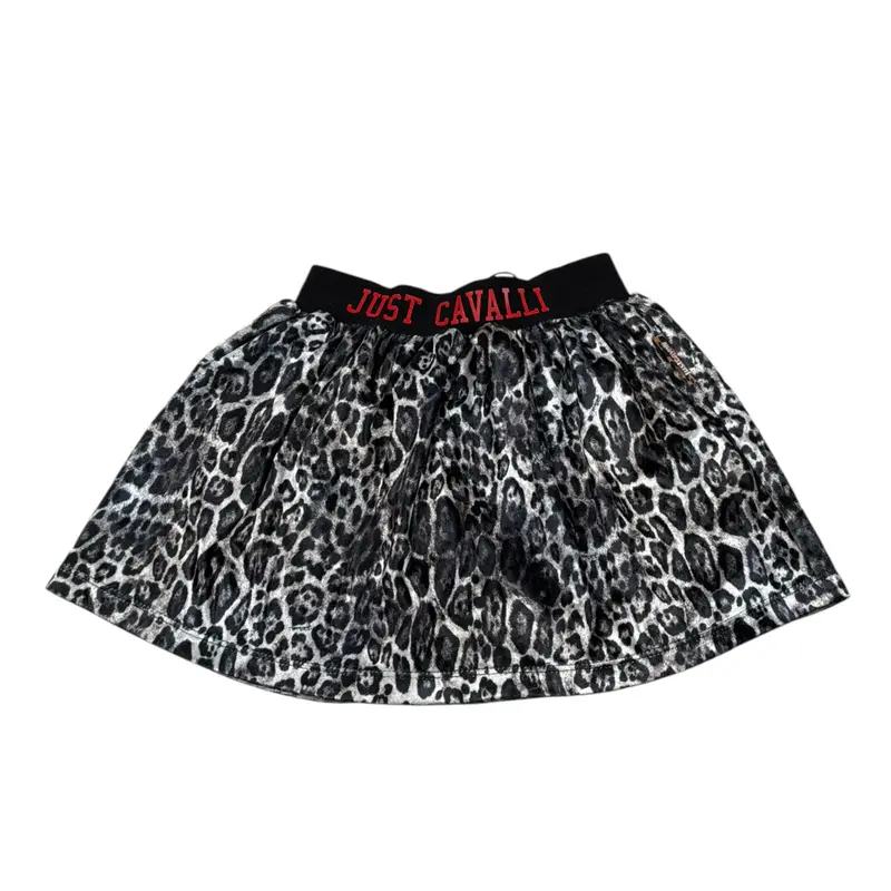 Just Cavalli Gonna Stampa Fantasia Maculata Beige per Neonata