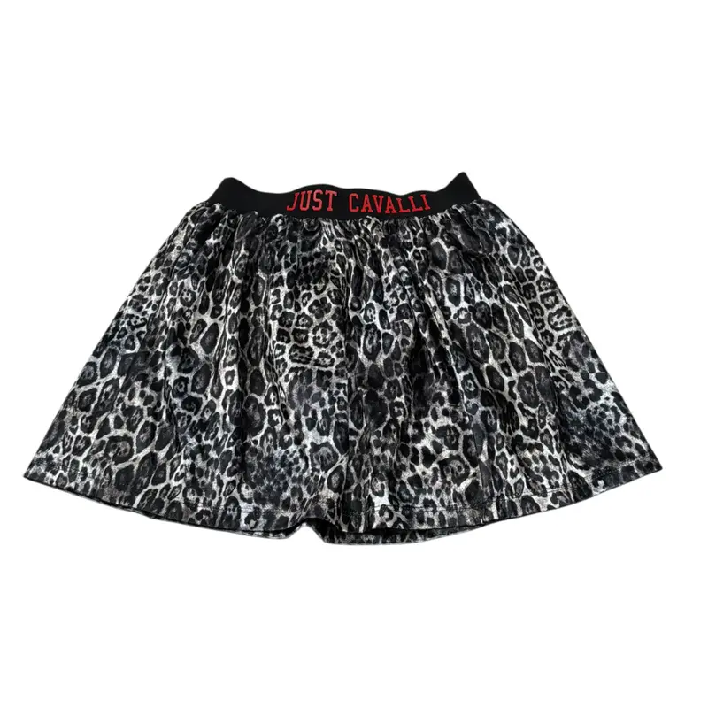 Just Cavalli Gonna Stampa Fantasia Maculata Nero per Bambina