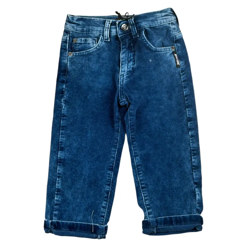Just Cavalli Jeans tinta unita con Girovita Regolabile Blu per Neonato