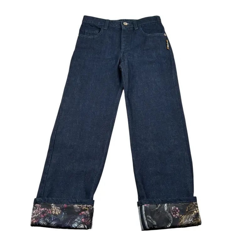 Just Cavalli Jeans tinta unita Modello Palazzo Blu per Bambina