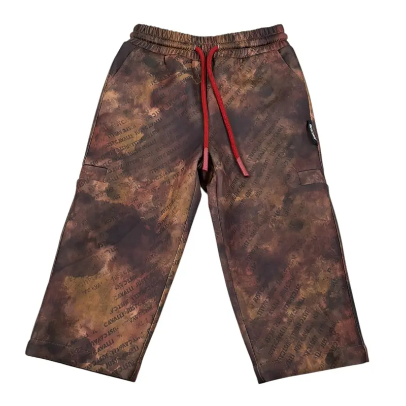 Just Cavalli Pantalone tinta unita con Fantasia Marrone per Neonata