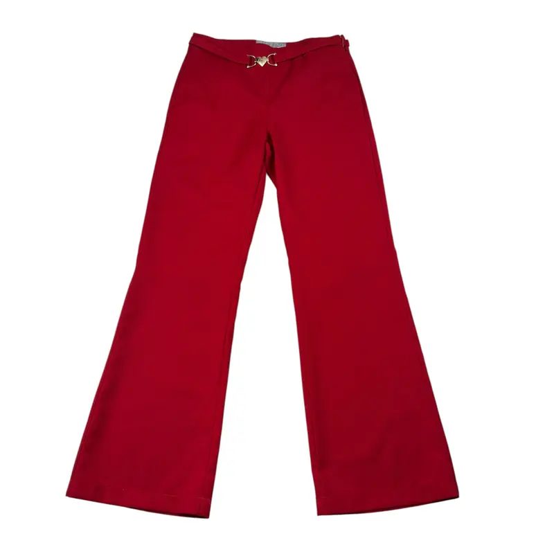 Just Cavalli Pantalone tinta unita Modello Zampa Rosso per Bambina