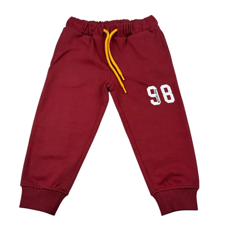 Just Cavalli Pantalone Tuta tinta unita Bordeaux per Neonato