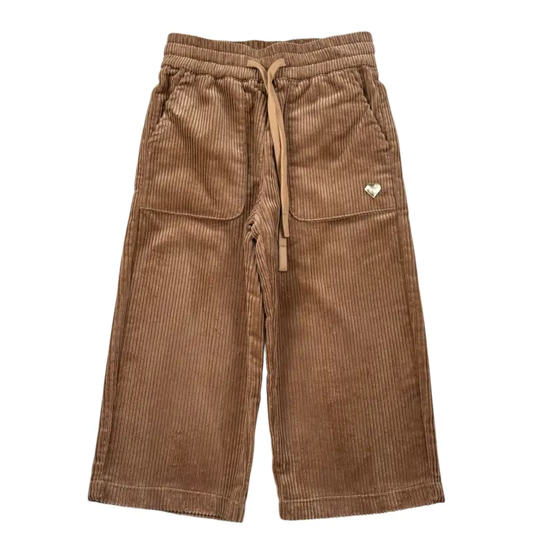 Just Cavalli Pantaloni tinta unita In Velluto Marrone per Neonata