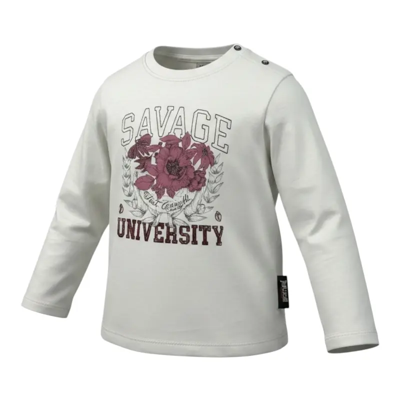 Just Cavalli Shirt tinta unita con Stampa Bianco per Neonata