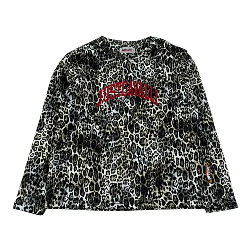 Just Cavalli Shirt tinta unita con Stampa Nero per Neonata