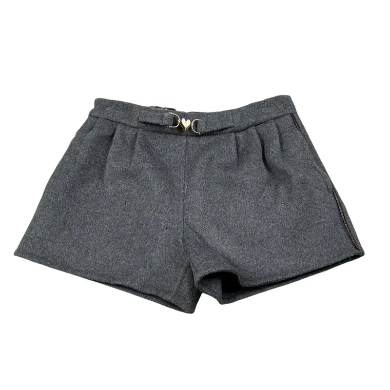 Just Cavalli Short tinta unita con Girovita Regolabile Grigio per Bambina