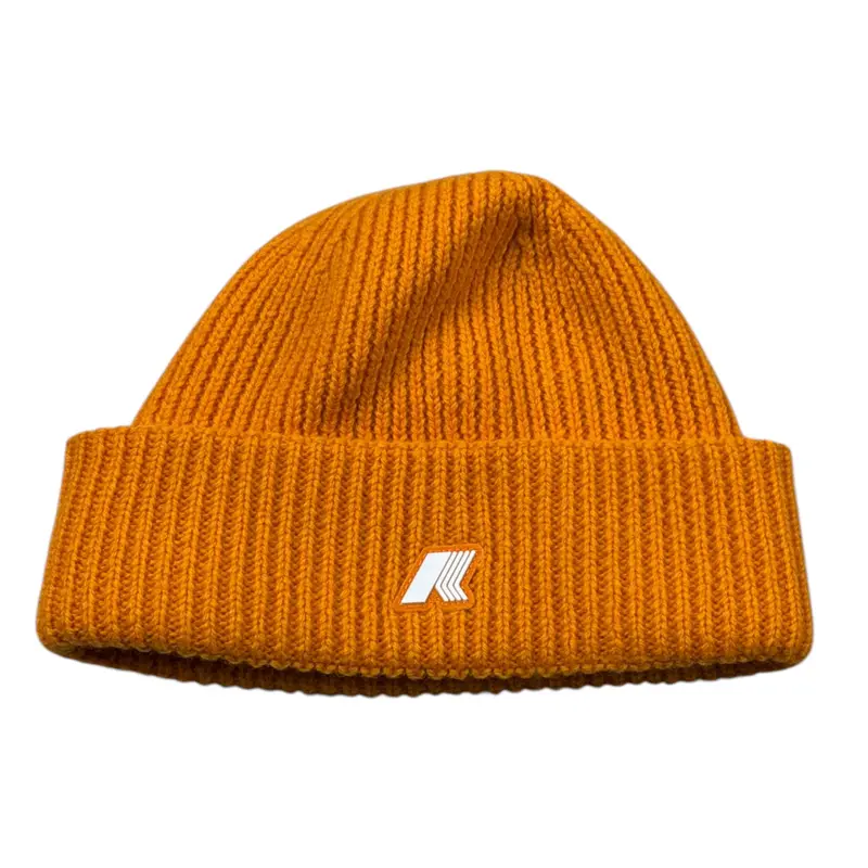 K-Way Cappello Tinta Uita con Logo Senape per Bambino